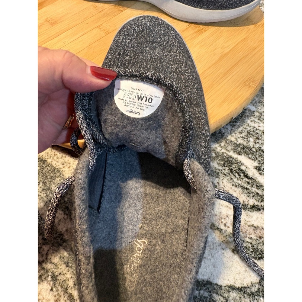 Allbirds Wool Runners Women's 10 Dark Grey‎ Casual Comfort Sneakers - Picture 6 of 6